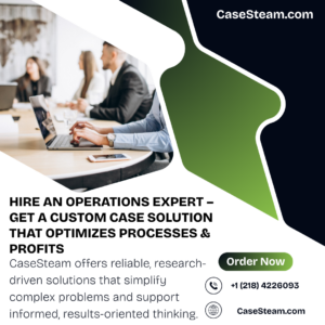 Hire an Operations Expert – Get a Custom Case Solution That Optimizes Processes & Profits
